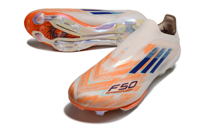 Adidas F50+ Lightstrike Pro Laceless FG Firm Ground Soccer Cleats - Pink/Red/Blue