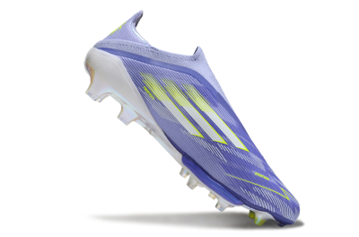 Adidas F50+ Lightstrike Pro Laceless FG Firm Ground Soccer Cleats - Blue/White/Yellow
