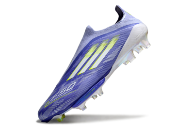 Adidas F50+ Lightstrike Pro Laceless FG Firm Ground Soccer Cleats - Blue/White/Yellow