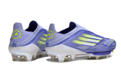 Adidas F50+ Lightstrike Pro Laceless FG Firm Ground Soccer Cleats - Blue/White/Yellow