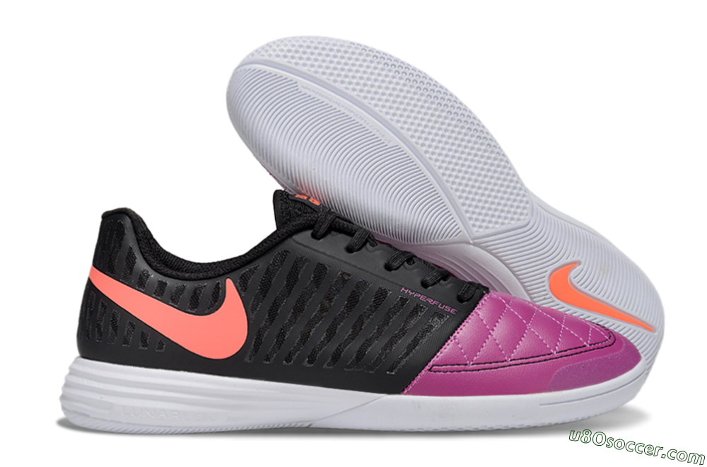 Nike Lunar Gato 2 IC Indoor & Futsal Soccer Shoes - Pink/Black/Red 1