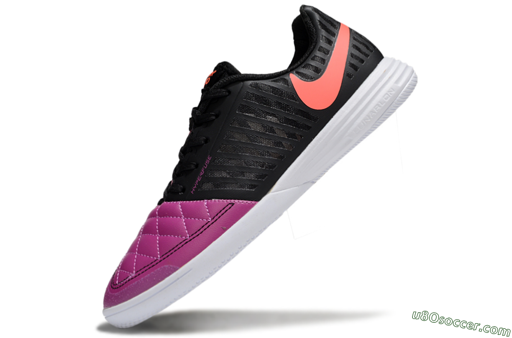 Nike Lunar Gato 2 IC Indoor & Futsal Soccer Shoes - Pink/Black/Red 5