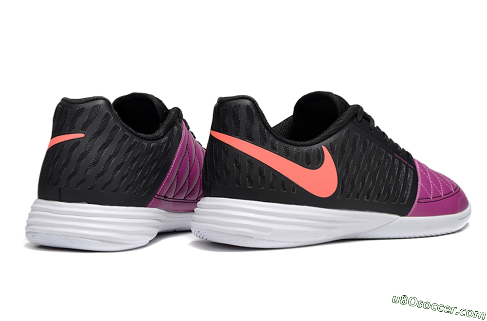 Nike Lunar Gato 2 IC Indoor & Futsal Soccer Shoes - Pink/Black/Red 6