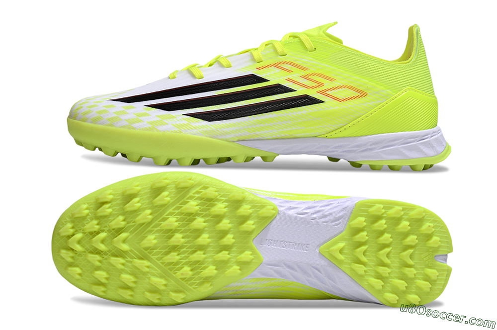 Adidas F50 Pro TF Artificial Turf Soccer Shoes - Yellow/Black/Red 0
