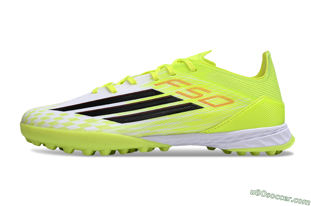 Adidas F50 Pro TF Artificial Turf Soccer Shoes - Yellow/Black/Red 2