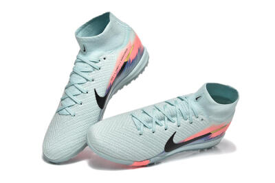 Nike Air Zoom Mercurial Superfly 10 Elite TF Artificial Turf Soccer Shoes - Jade/Black/Gold