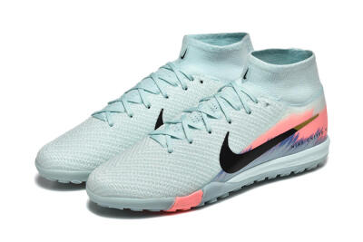 Nike Air Zoom Mercurial Superfly 10 Elite TF Artificial Turf Soccer Shoes - Jade/Black/Gold