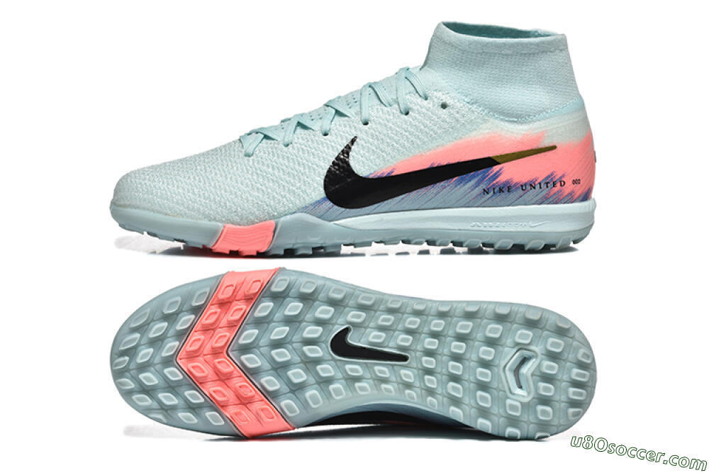Nike Air Zoom Mercurial Superfly 10 Elite TF Artificial Turf Soccer Shoes - Jade/Black/Gold 0