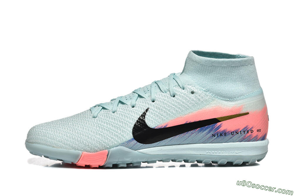 Nike Air Zoom Mercurial Superfly 10 Elite TF Artificial Turf Soccer Shoes - Jade/Black/Gold 2
