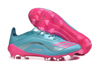 Messi x Adidas F50 Elite FG Firm Ground Soccer Cleats - Jade/Pink/Silver