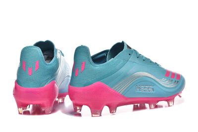 Messi x Adidas F50 Elite FG Firm Ground Soccer Cleats - Jade/Pink/Silver