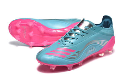 Messi x Adidas F50 Elite FG Firm Ground Soccer Cleats - Jade/Pink/Silver