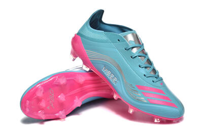 Messi x Adidas F50 Elite FG Firm Ground Soccer Cleats - Jade/Pink/Silver
