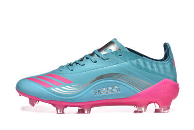 Messi x Adidas F50 Elite FG Firm Ground Soccer Cleats - Jade/Pink/Silver