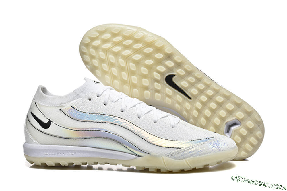 Nike Air Zoom Mercurial Vapor 16 Elite TF Artificial Turf Soccer Shoes - White/Silver/Black 1