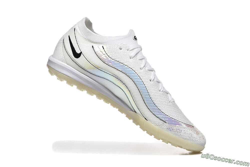 Nike Air Zoom Mercurial Vapor 16 Elite TF Artificial Turf Soccer Shoes - White/Silver/Black 7
