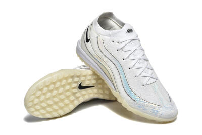 Nike Air Zoom Mercurial Vapor 16 Elite TF Artificial Turf Soccer Shoes - White/Silver/Black