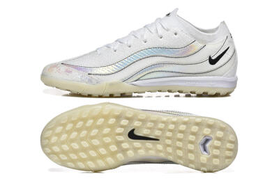 Nike Air Zoom Mercurial Vapor 16 Elite TF Artificial Turf Soccer Shoes - White/Silver/Black