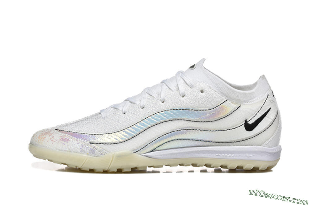 Nike Air Zoom Mercurial Vapor 16 Elite TF Artificial Turf Soccer Shoes - White/Silver/Black 2