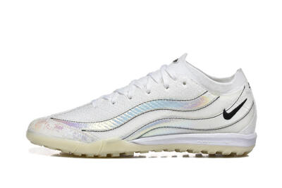 Nike Air Zoom Mercurial Vapor 16 Elite TF Artificial Turf Soccer Shoes - White/Silver/Black