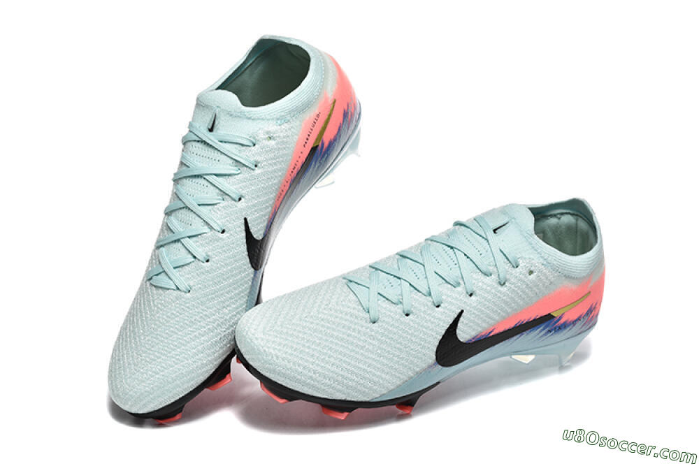 Nike Air Zoom Mercurial Vapor 16 Elite FG Firm Ground Soccer Cleats - Jade/Black/Pink 6