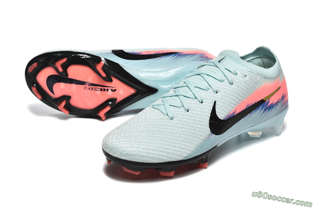 Nike Air Zoom Mercurial Vapor 16 Elite FG Firm Ground Soccer Cleats - Jade/Black/Pink 3