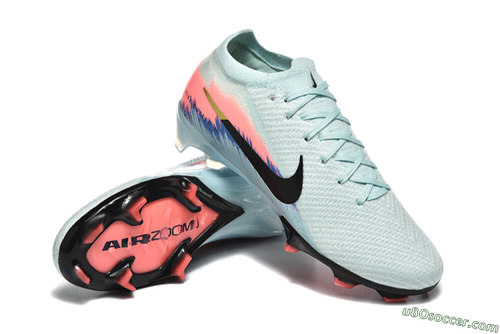 Nike Air Zoom Mercurial Vapor 16 Elite FG Firm Ground Soccer Cleats - Jade/Black/Pink 4