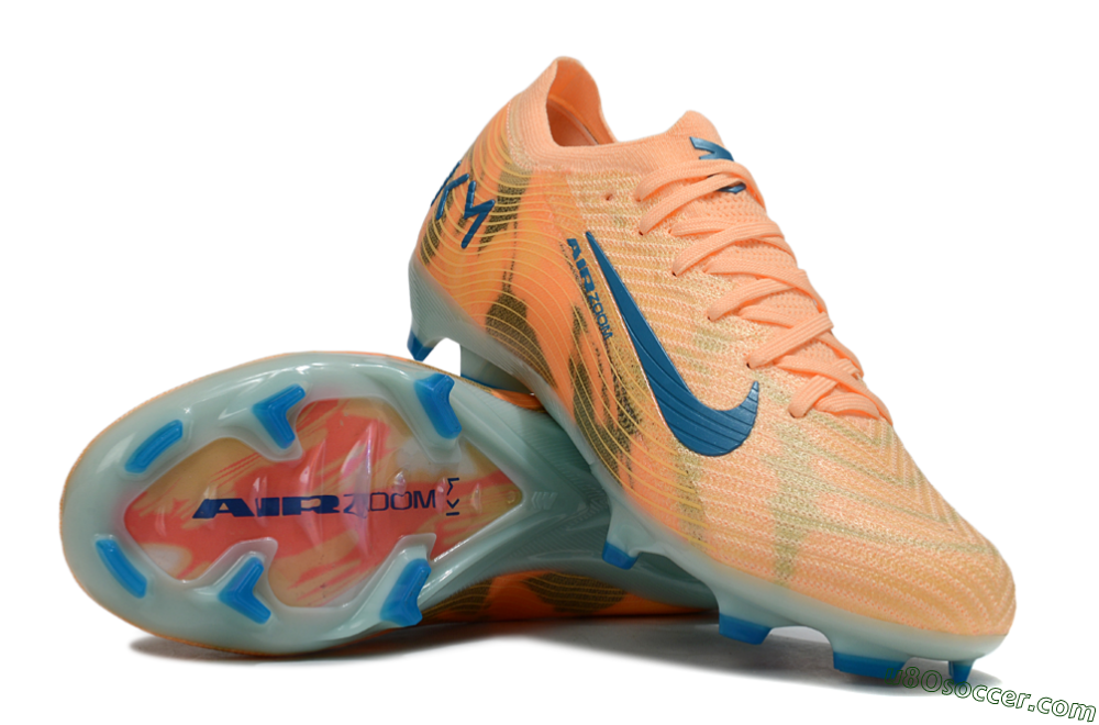 Nike Air Zoom Mercurial Vapor 16 Elite FG Firm Ground Soccer Cleats - Pink/Blue/Yellow 0