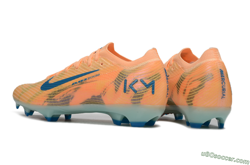 Nike Air Zoom Mercurial Vapor 16 Elite FG Firm Ground Soccer Cleats - Pink/Blue/Yellow 4