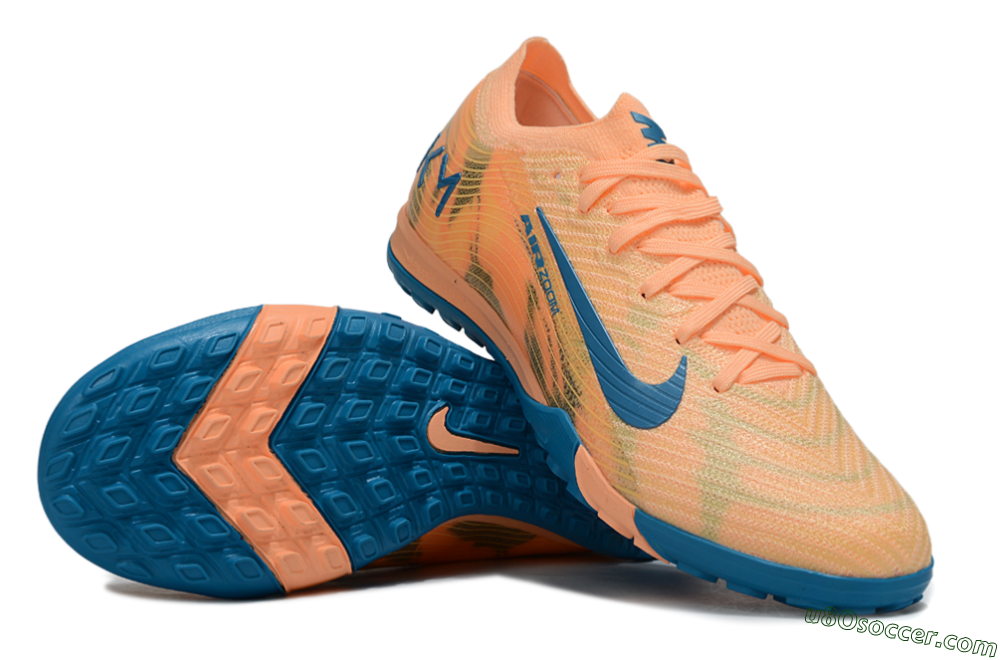 Nike Air Zoom Mercurial Vapor 16 Elite TF Artificial Turf Soccer Shoes - Pink/Blue/Yellow 0