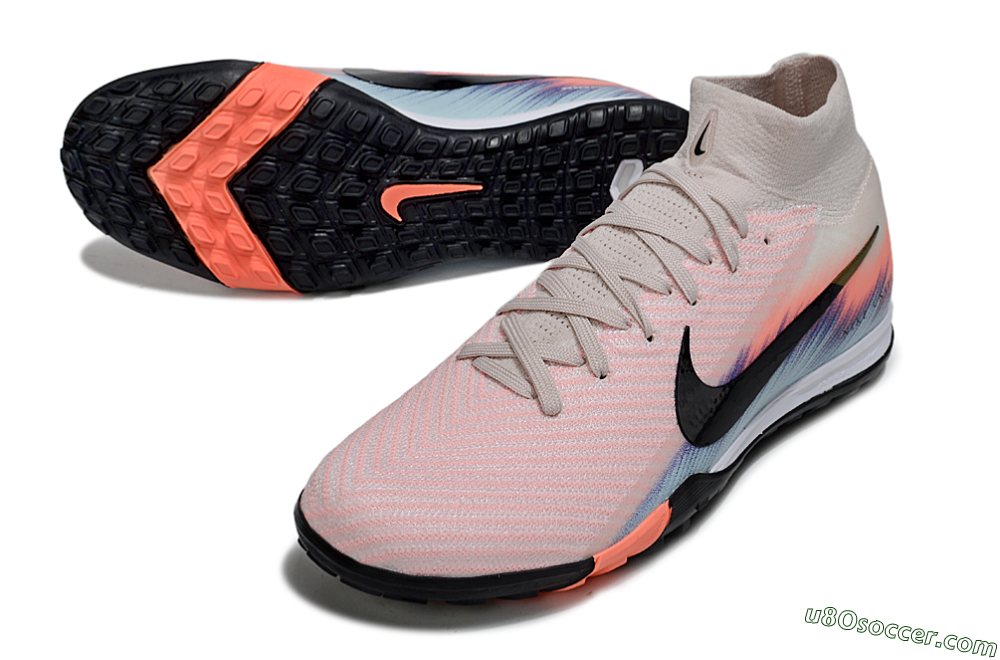 Nike Air Zoom Mercurial Superfly 10 Elite TF Artificial Turf Soccer Shoes - Pink/Black/Gold 3