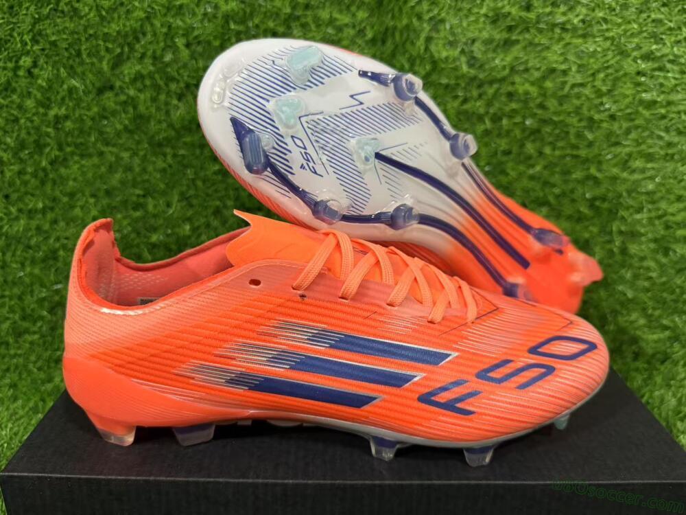 Adidas F50 Elite FG Firm Ground Soccer Cleats - Red/Blue/Silver