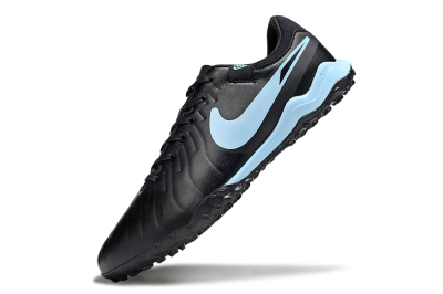 Nike Tiempo Legend 10 Academy TF Artificial Turf Soccer Shoes - Black/Jade
