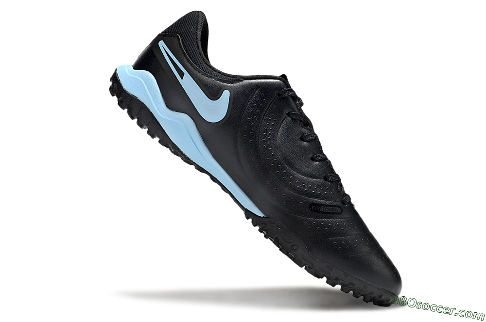 Nike Tiempo Legend 10 Academy TF Artificial Turf Soccer Shoes - Black/Jade 4