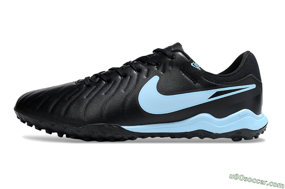 Nike Tiempo Legend 10 Academy TF Artificial Turf Soccer Shoes - Black/Jade 2