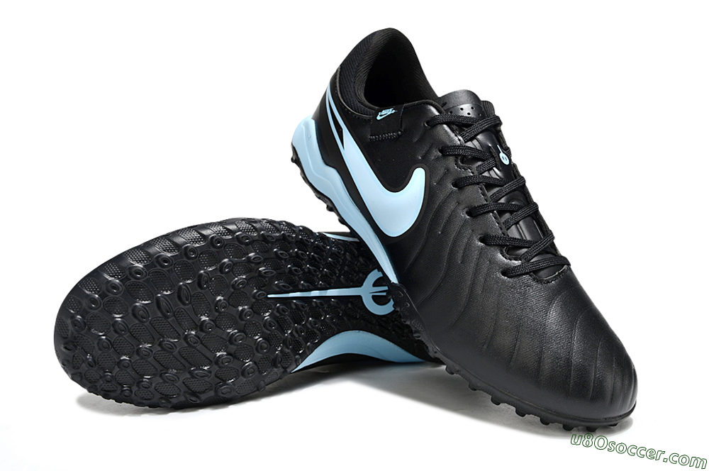Nike Tiempo Legend 10 Academy TF Artificial Turf Soccer Shoes - Black/Jade 3