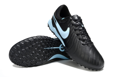 Nike Tiempo Legend 10 Academy TF Artificial Turf Soccer Shoes - Black/Jade