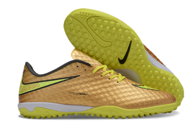 Nike Hypervenom Phantom TF Artificial Turf Soccer Shoes - Gold/Black/Yellow