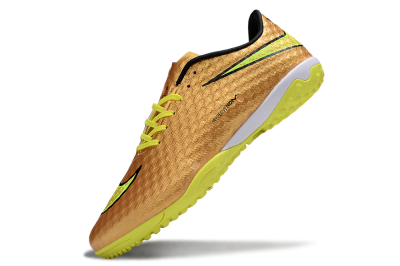 Nike Hypervenom Phantom TF Artificial Turf Soccer Shoes - Gold/Black/Yellow