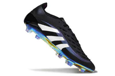 Adidas Predator 25 Elite FG Firm Ground Soccer Cleats - Black/Silver/Blue