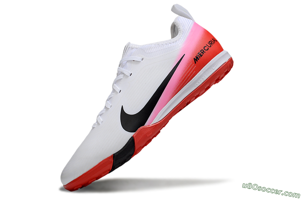 Nike Air Zoom Mercurial Vapor 16 Pro TF Artificial Turf Soccer Shoes - White/Black/Red 6