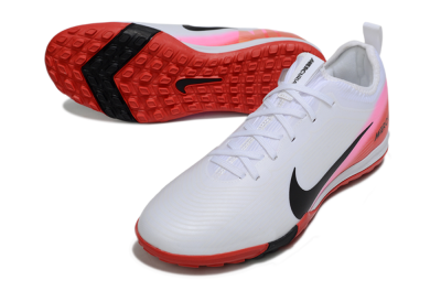 Nike Air Zoom Mercurial Vapor 16 Pro TF Artificial Turf Soccer Shoes - White/Black/Red