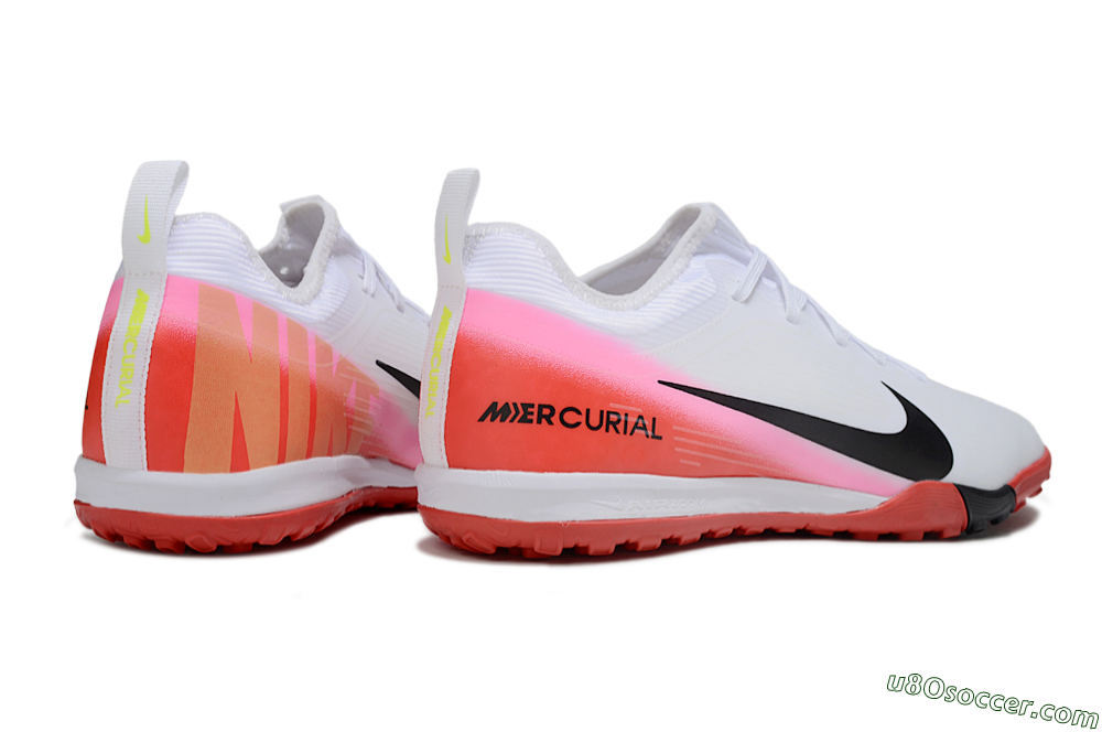 Nike Air Zoom Mercurial Vapor 16 Pro TF Artificial Turf Soccer Shoes - White/Black/Red 7