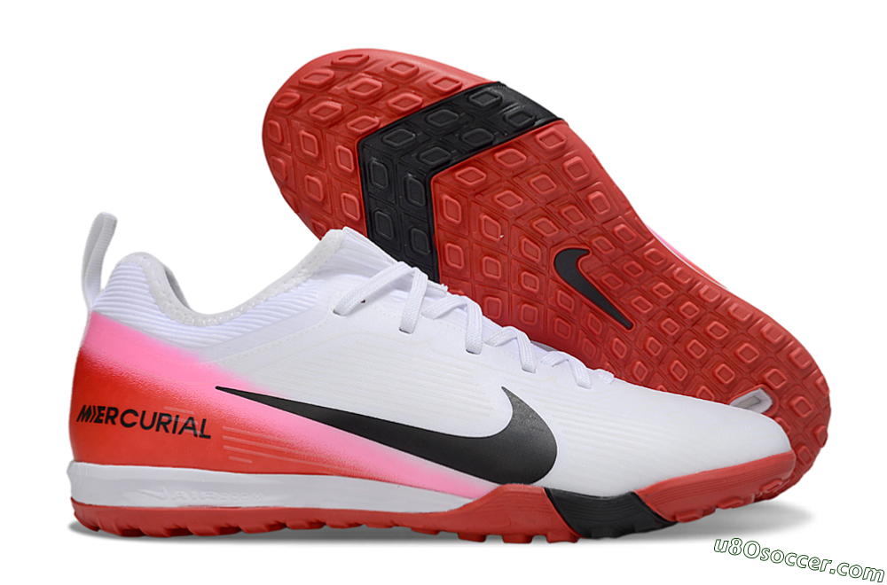 Nike Air Zoom Mercurial Vapor 16 Pro TF Artificial Turf Soccer Shoes - White/Black/Red 1