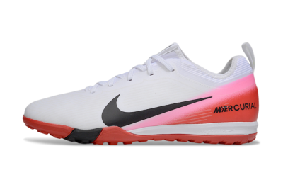 Nike Air Zoom Mercurial Vapor 16 Pro TF Artificial Turf Soccer Shoes - White/Black/Red