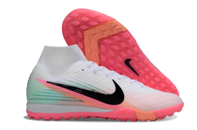 Nike Air Zoom Mercurial Superfly 10 Elite TF Artificial Turf Soccer Shoes - White/Pink/Black
