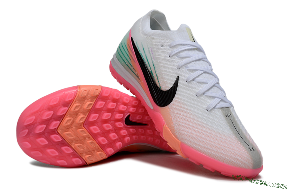Nike Air Zoom Mercurial Vapor 16 Elite TF Artificial Turf Soccer Shoes - White/Black/Pink 0