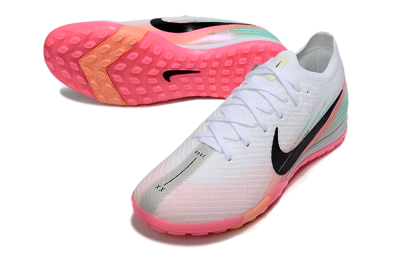 Nike Air Zoom Mercurial Vapor 16 Elite TF Artificial Turf Soccer Shoes - White/Black/Pink