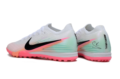 Nike Air Zoom Mercurial Vapor 16 Elite TF Artificial Turf Soccer Shoes - White/Black/Pink