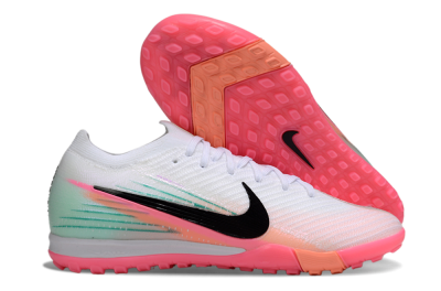 Nike Air Zoom Mercurial Vapor 16 Elite TF Artificial Turf Soccer Shoes - White/Black/Pink